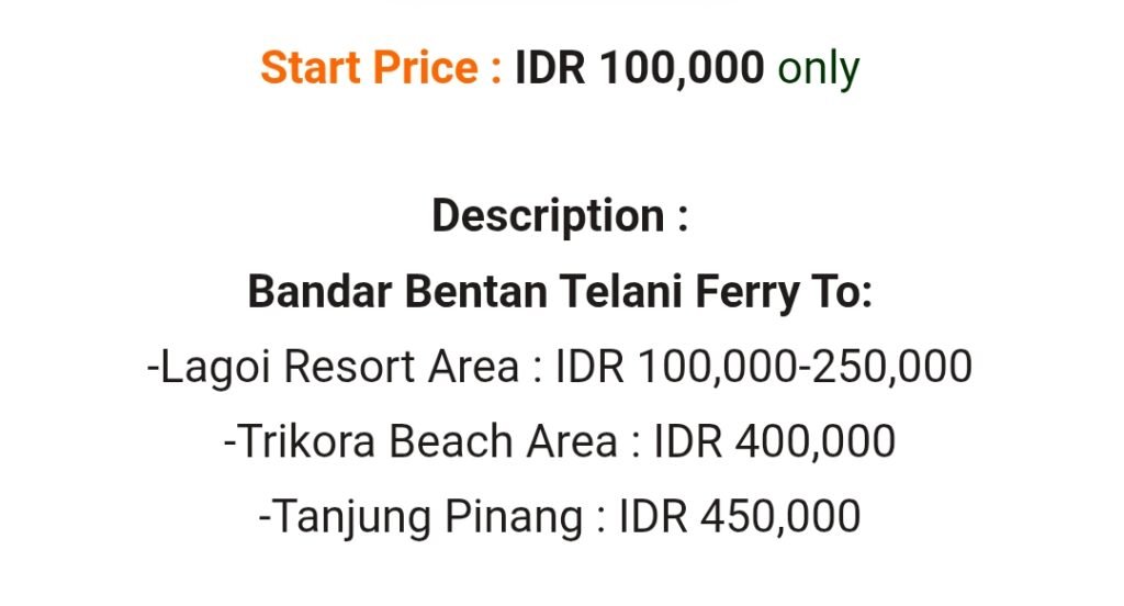 taxi service bandar bentan telani